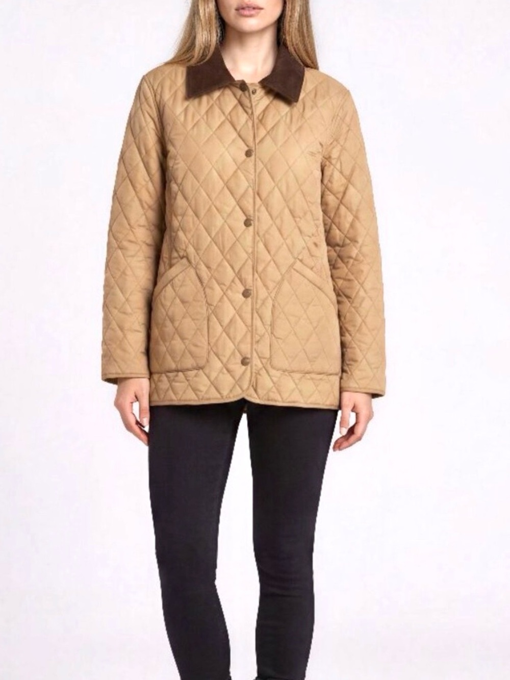 Classic Jacket Hunter Quilted Lightweight Jacket Women’s M Golden Tan Color